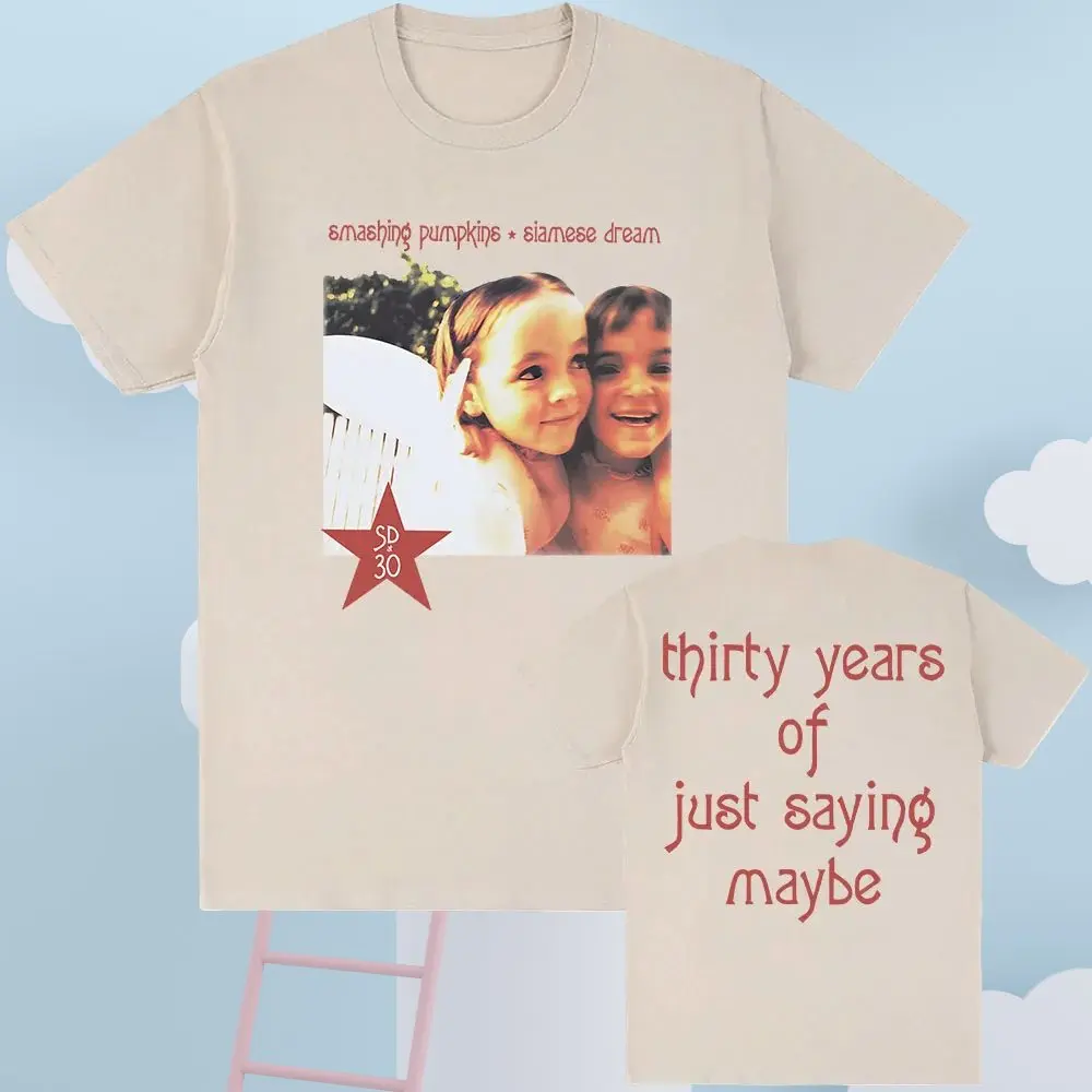 تي شيرت Siamese Dream للذكرى الثلاثين تي شيرت The Smashing Pumpkins Rock Band تي شيرت صيفي ناعم ملابس جرافيك #3