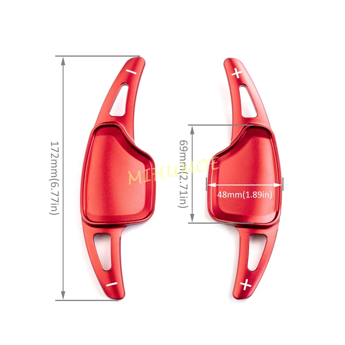 Aluminum Interior Steering Wheel Paddle Shifter Extension For Cadillac XT4 XT6 CT4 CT5 2020-2025 Accessories Red 2024 2023 2022