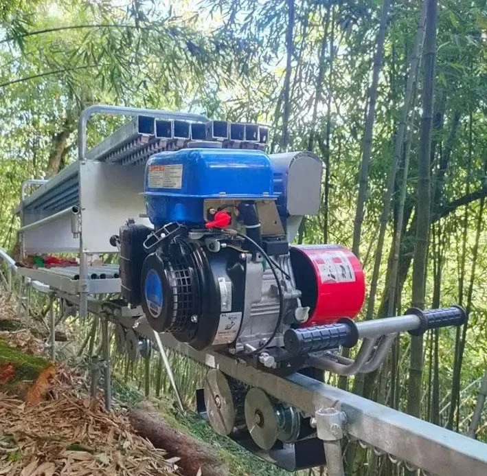 Hill Mountain Agricultural Monorail Rail Transporter Steep Slope Transport Machine