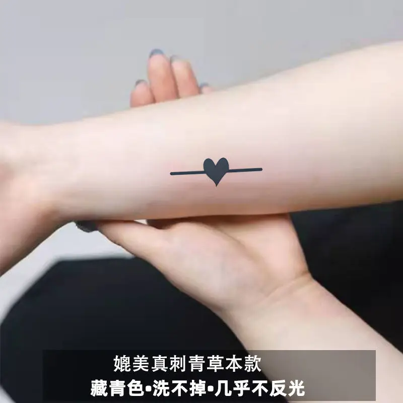 Cute Pattern Tattoos Waterproof Long-Lasting Fake Tattoo for Woman Couple Finger Arm Tattoo Temporary Tattoos Art Tattoo Sticker