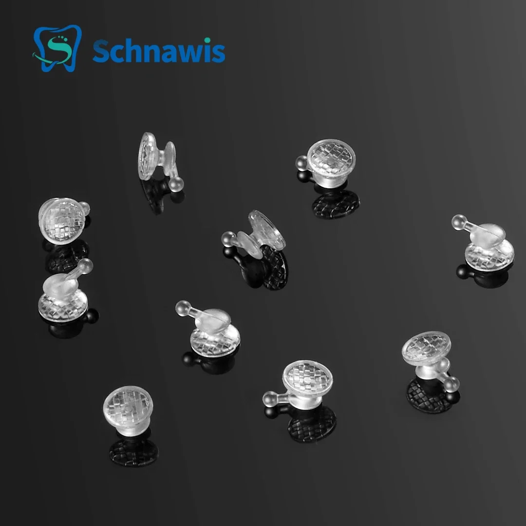 Boutons linguales en céramique Composite orthodontique dentaire, avec crochet, œillet à liaison directe, crochet de Traction, accessoires