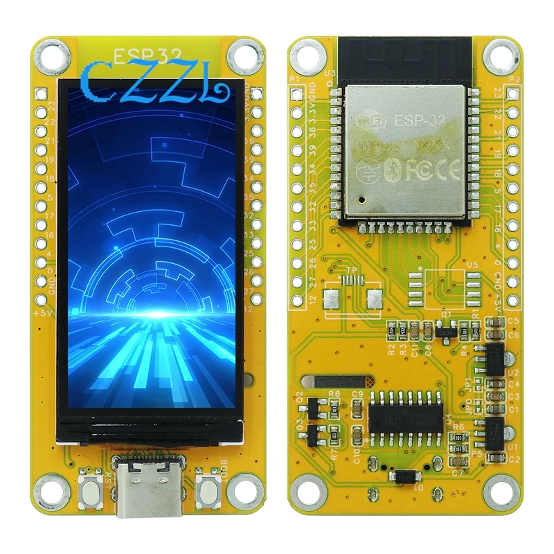 ESP32-S3 con scheda di sviluppo LVGL da 1,9 pollici Modulo TFT con schermo WiFi + Bluetooth 170 * 320
