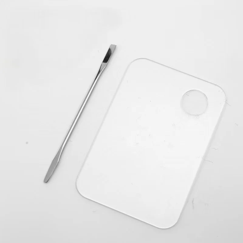 Round Square Transparent Acrylic Makeup Foundation Make-up Palette Color Beauty tool Easy To Clean