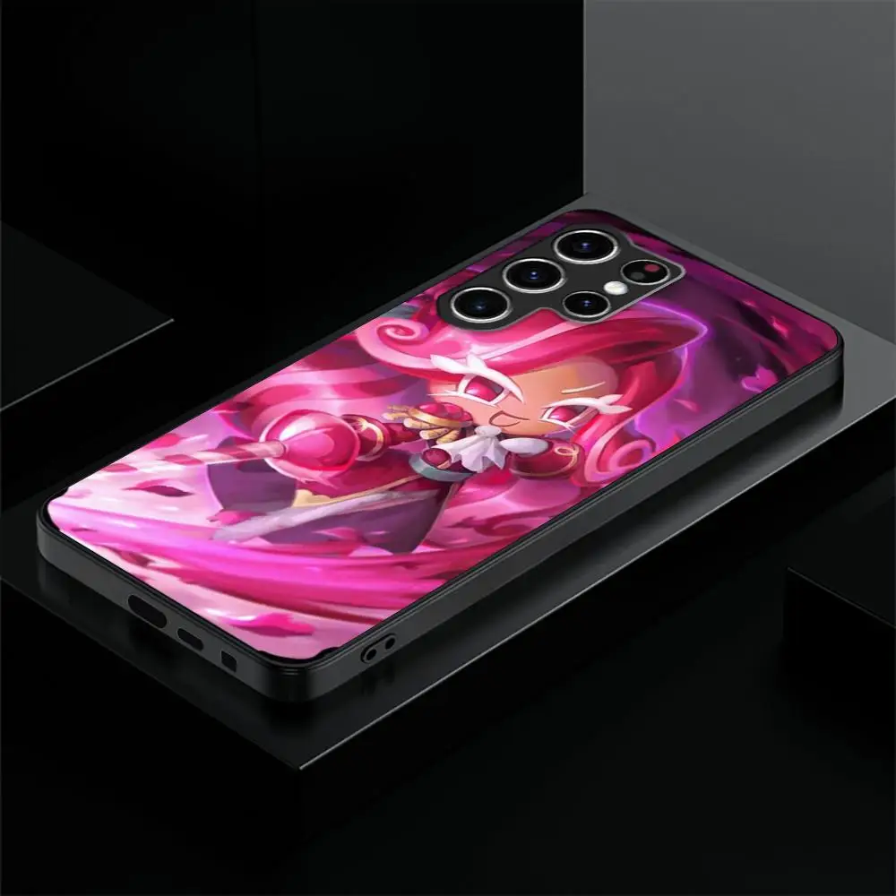 Game Cookie Run Kingdom  Phone Case For Samsung Galaxy S23 S22 S21 S20 Plus Ultra M54 Note20 Soft Black Phone Cover