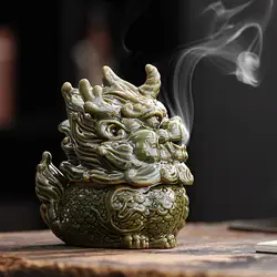 Lucky Kylin Incense Burners, Dragon Incense Holder, Sandalwood Censer, Home Decor Craft, Fengshui, Fabulous, Wild Beast