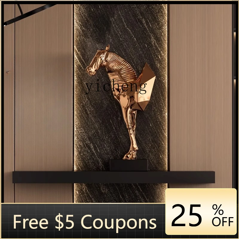 

Matou Ornament Hotel Lobby Large Floor-to-Floor Sculpture Decoration FRP Crafts