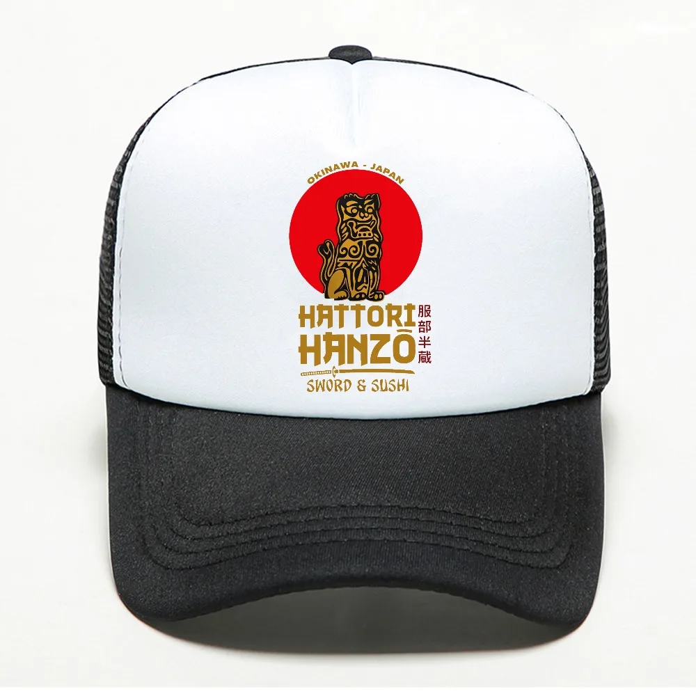 Hattori Hanzo Kill Bill Baseball Cap Fashion mesh breathable hat Japan Movie Sword Sun Cap Men Women Activities Adjustable Caps