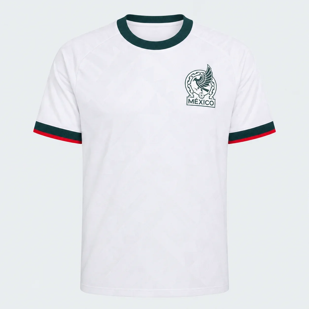 Soccer Jersey Short Sleeve Crew Neck Football Shirt Match Training Men's 26-27 Aztec Mexico Home Green Pattern