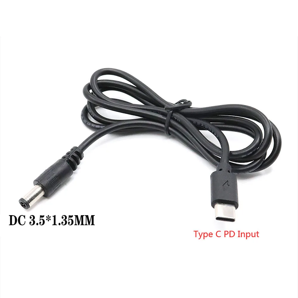 USB Type C to 12V 1A 2A 3A DC 3.5x1.35mm Power Bank PD Adapter Cable For Laptop CCTV Camera,Wireless WIFI Router,LED Light