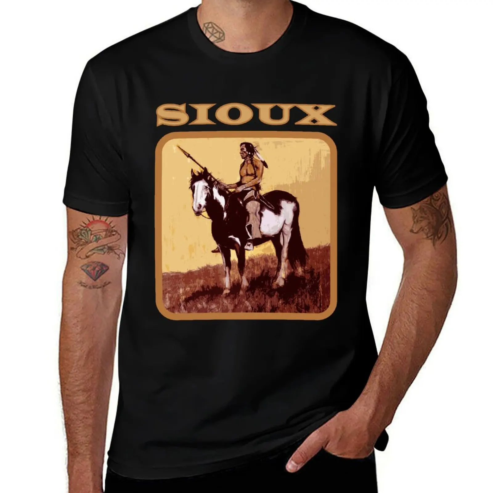 

Sioux T-Shirt plain summer clothes sweat clothes mens t shirt graphic