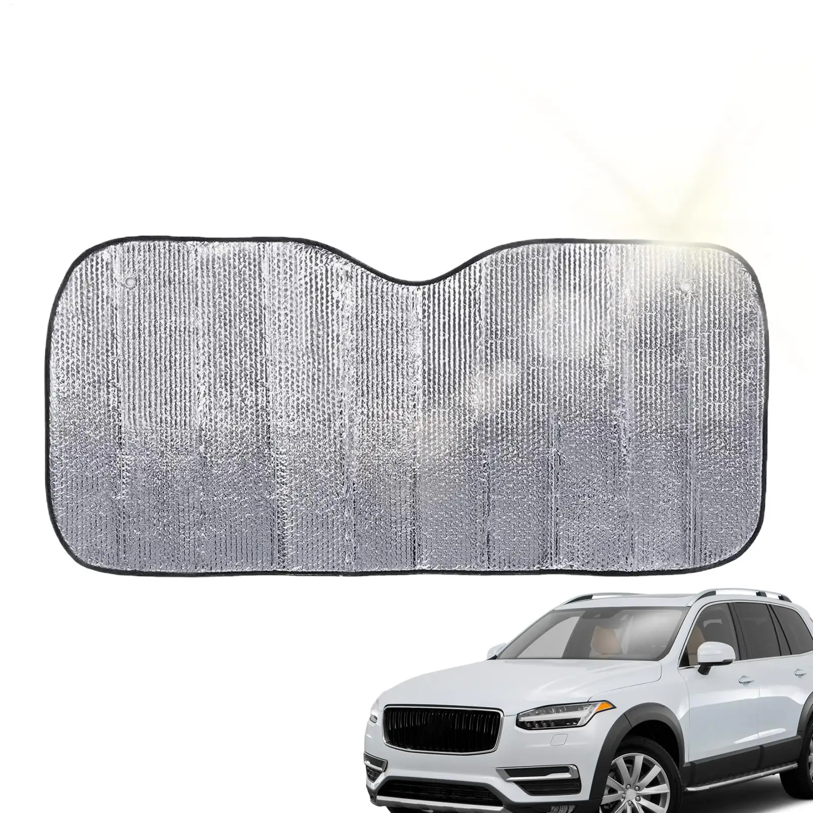 130cm 140cm Car Windshield Foldable Sun Shade Visor Cover Block Reflector Portable Breathable Anti UV Protector Screen Free