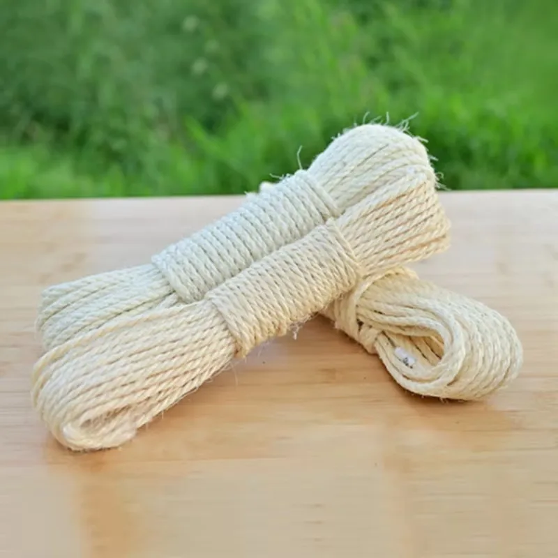 Natural Hemp Rope for Cat Tree Cat Scratching Post Replacemen Rope for Protect Sofa Cats Scratcher Rope Scraper Cats Toy