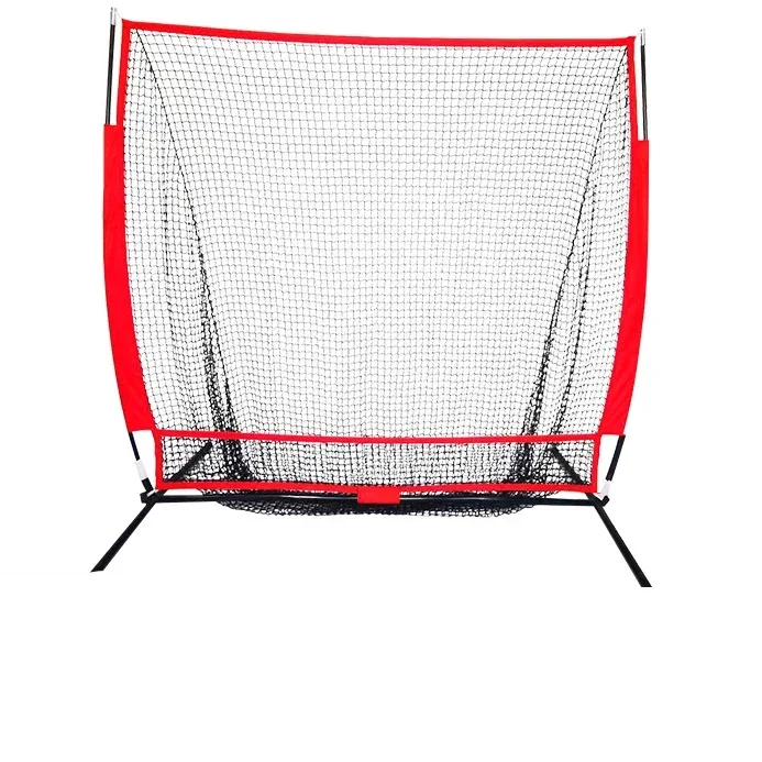 5x5 Foot Softball Baseball Practice Net With Frame Hitting Pitching Batting Catching Backstop Equipment Training Strike Zone