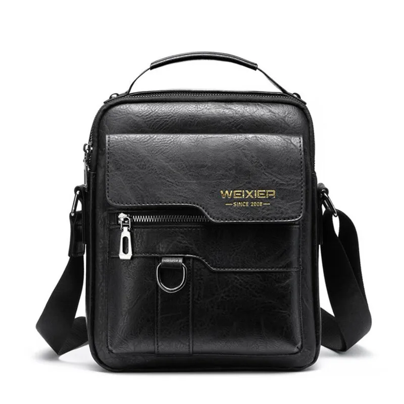 Men\'s Durable Shoulder Bag High Quality Leather Cross Body Sling Bags Travel Crossbody Fashion Pack for Male