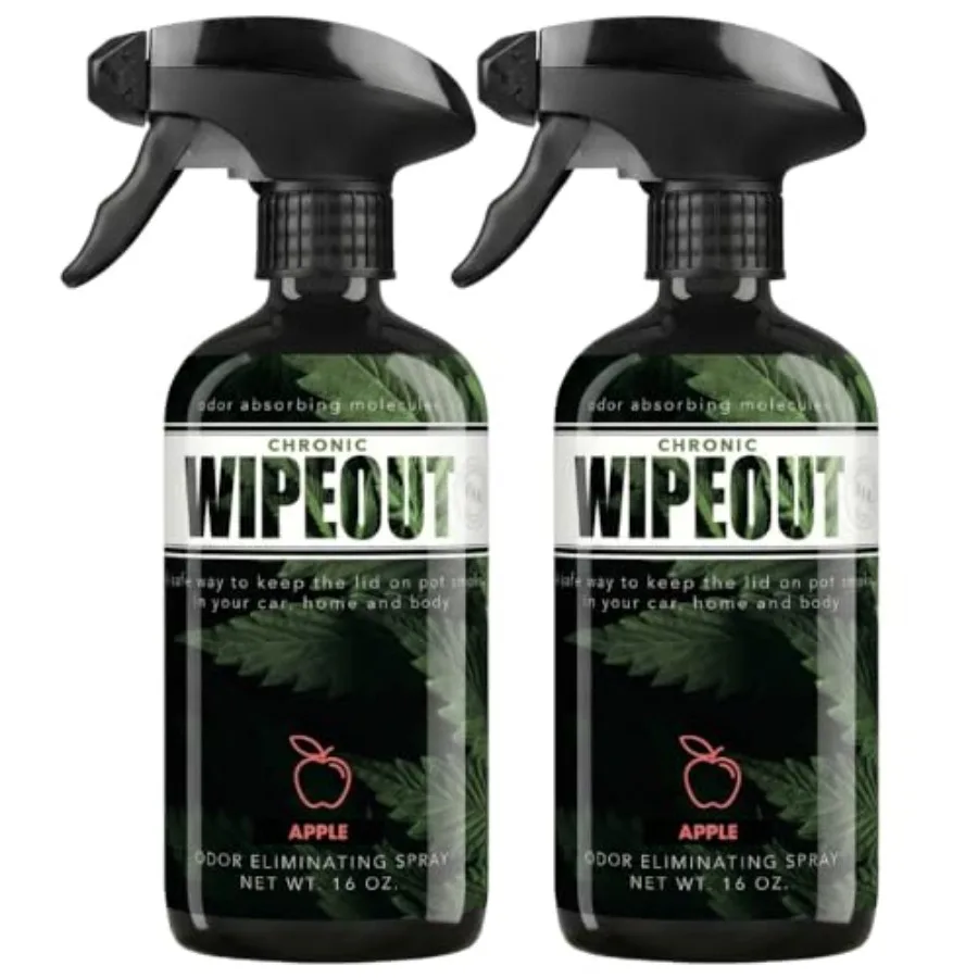 

Chronic Wipeout Smoke Smell Eliminator for Home, Cars, Hands, Hair, Clothes, More Smoke Odor Eliminating Spray for All Kinds of