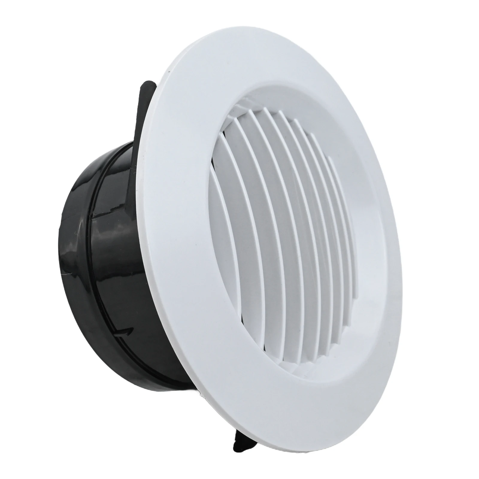 Brand New Bathroom Air Vent Circular Vent Round White+black Ceiling Mounting Compact For Bathroom Wall Mounting