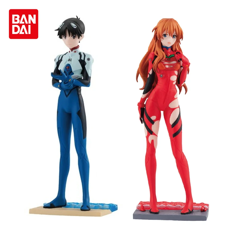 

Оригинальные фигурки BANDAI Neon Genesis Evangelion Asuka Langley Soryu в картонной коробке с яйцами EVA Ikari Shinji Аниме Фигурки игрушки подарок для мальчика