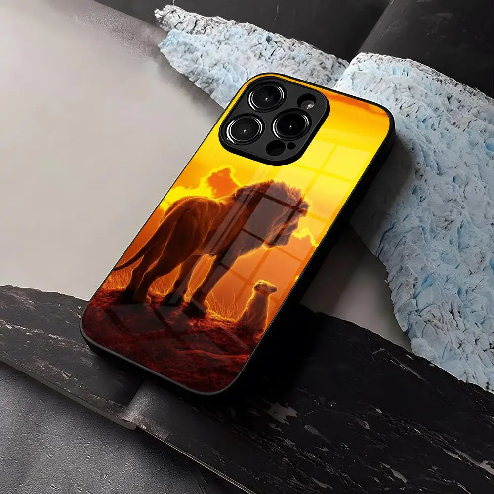 The Lion King Disneys Hot Simba Phone Case For iPhone 15 13 14 16 12 11 Pro XS Max Plus Mini X XR SE2020 Tempered Glass Coque