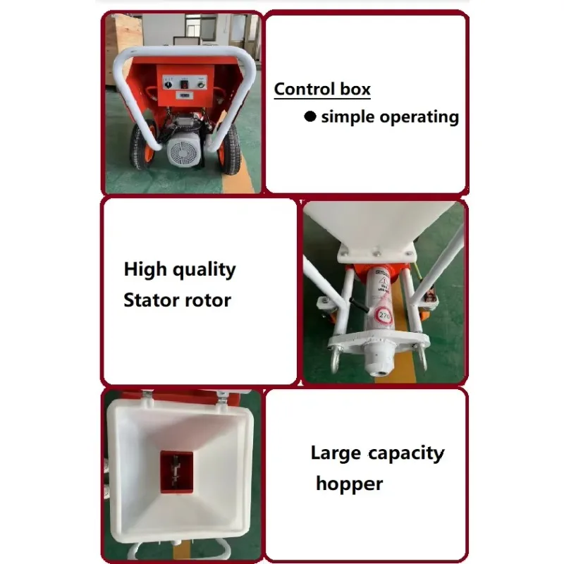 High Efficiency Multi-Functional Real Stone Painting Machine Cement Mortar Spray Spraying 50m Max Horizontal Conveying