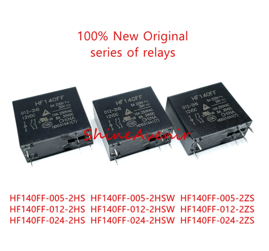 15pcs HF140FF-005-2HS HF140FF-012-2HS HF140FF-024-2HS HF140FF-005-2HSW HF140FF-012-2HSW HF140FF-024-2HSW HF140FF-012-2ZS Relay