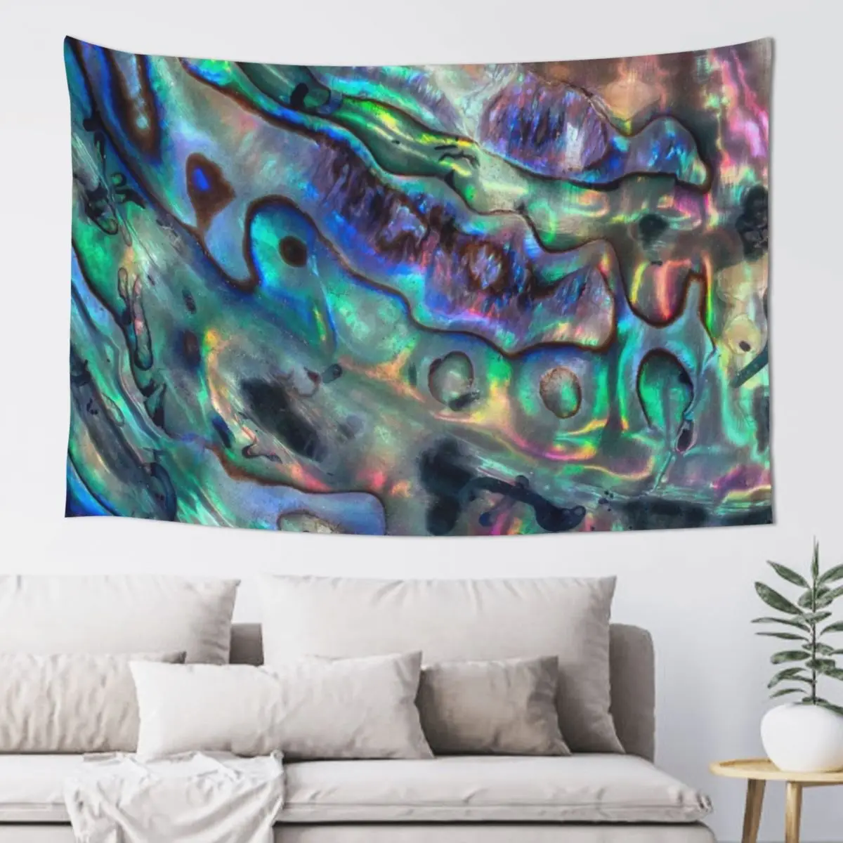 Paua Abalone Shell Tapestry Outdoor Decor Aesthetic Decoration Bedroom Decoration Things To Decorate The Room Tapestry