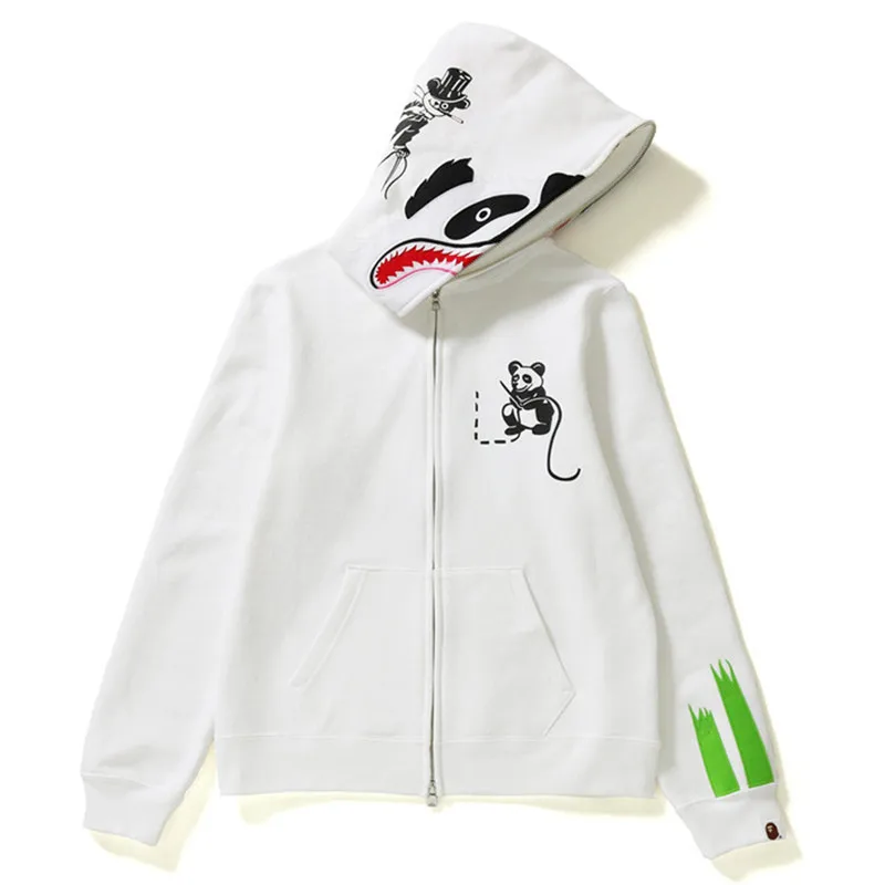 

Shark Head Panda Hooded Sweatshirt Hoodie for Women Loose Y2k Men Casual Sweatshirt Jacket Harajuku American