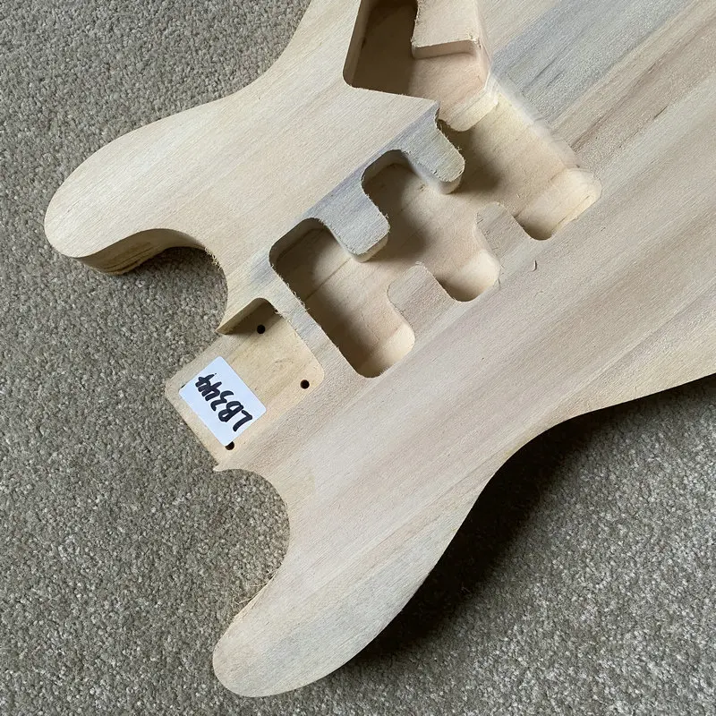 LB344 Unfinished Version ST Guitar Body Custom Pickups+Bridges Solid Wood DIY Guitar Parts with Damaegs
