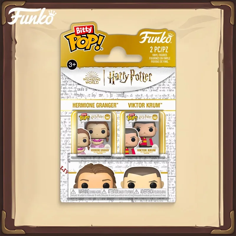 FUNKO POP 《Harry Potter: Hermione Granger y Viktor Krum – Paquete de 2 》 Decoración de escritorio de acción Modelo de adorno Juguetes Modelo coleccionable