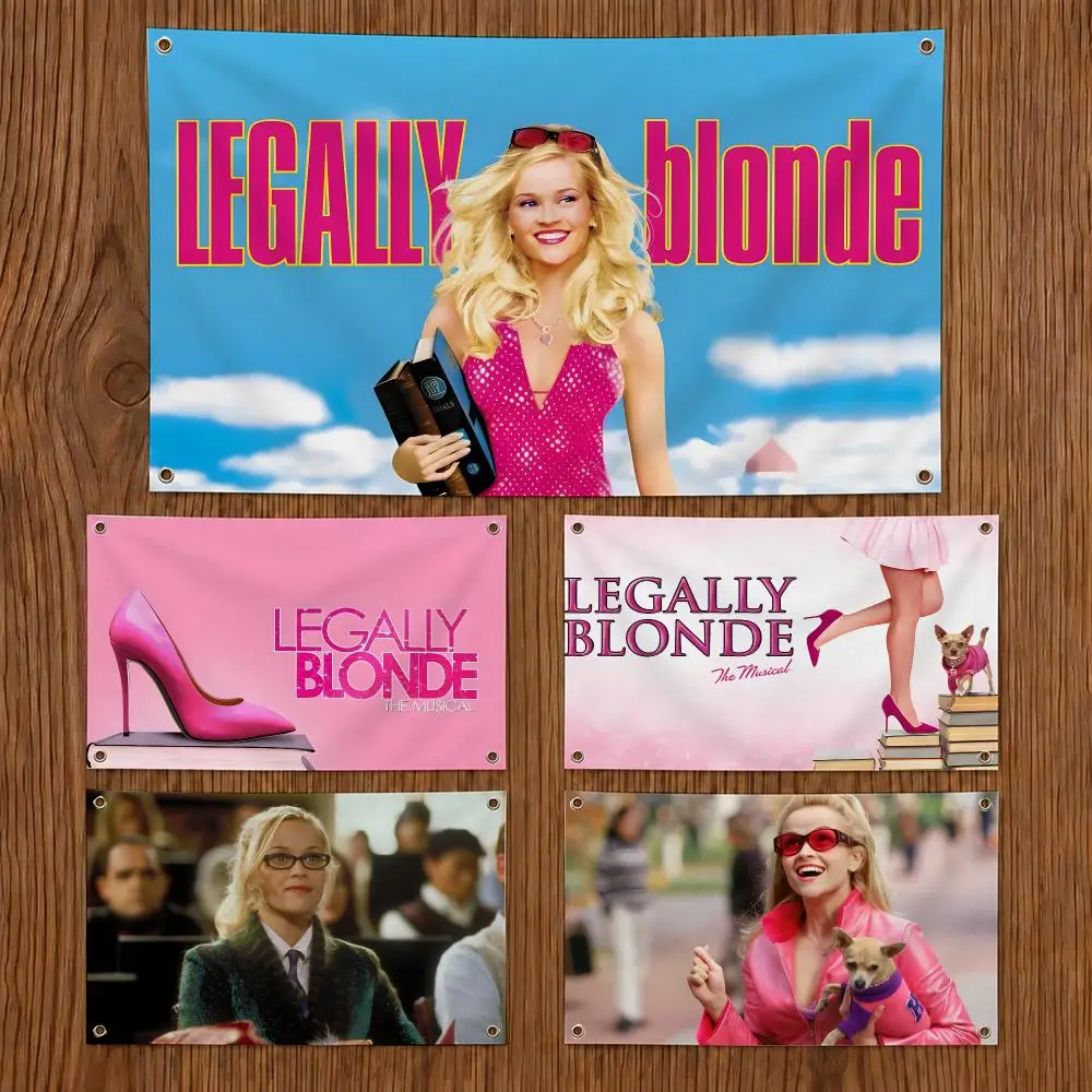 Legally B-Blonde Tv Show Flags Durable Outdoor Indoor Festive Decoration Classic Design Wall Room Banner
