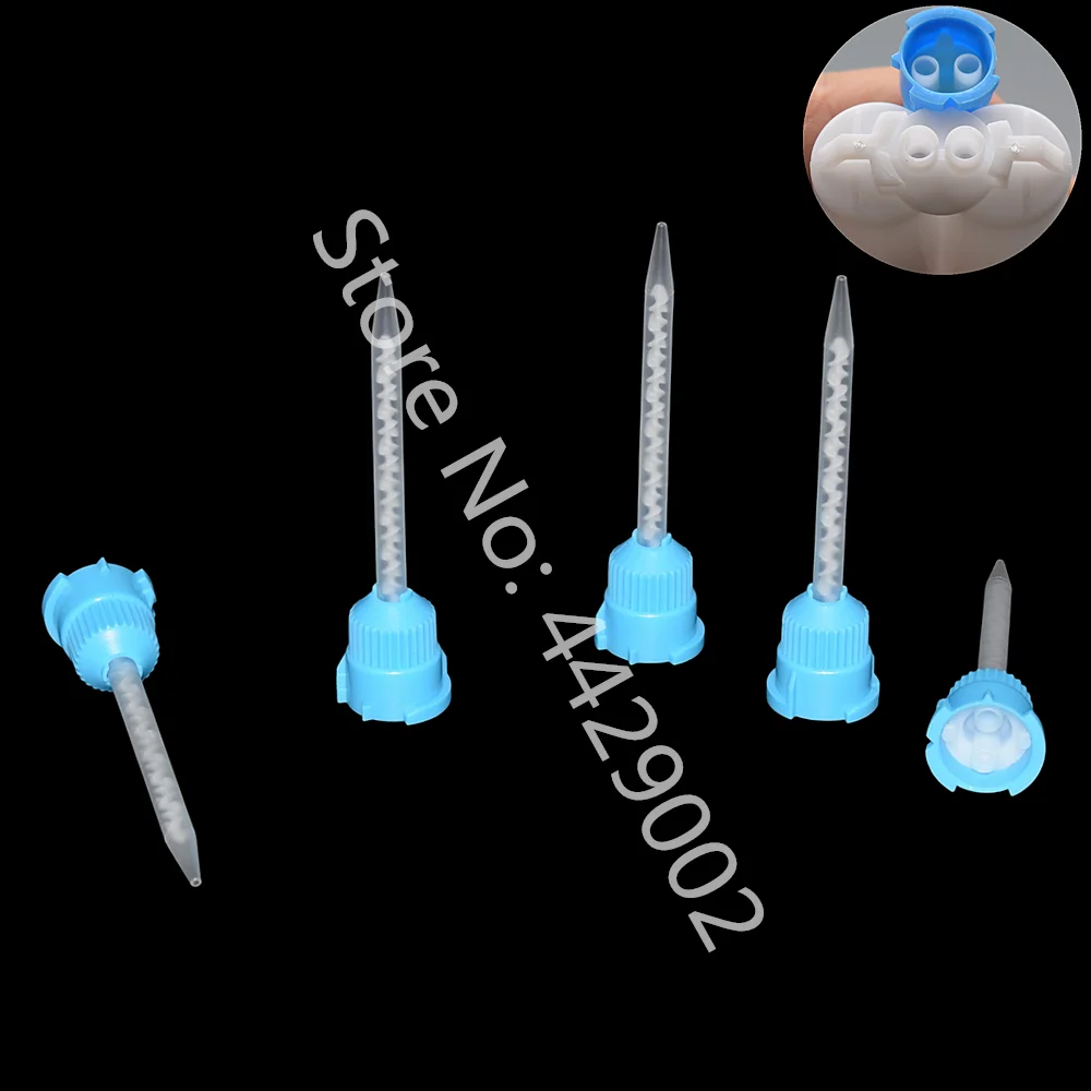 2500 Stück 1:1 Statischer Mischer AB-Klebstoff Statisches Mischrohr Epoxidharz-Mischdüsen-Set für 50ml 1:1 AB-Klebstoffe – Detail 2