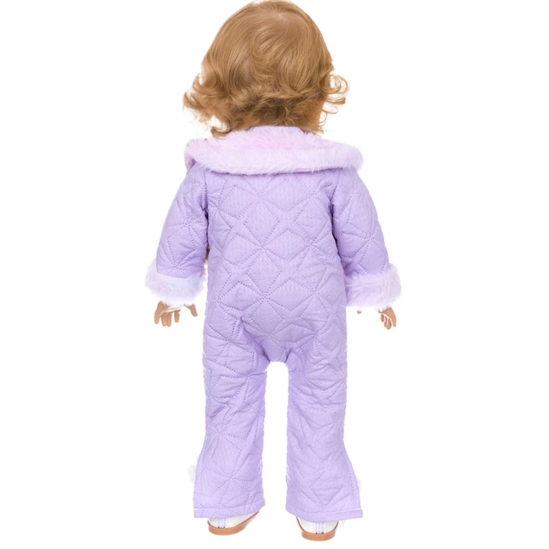 Manteau d'hiver à nœud pour poupée fille, manteau Long pour poupée fille 18 pouces