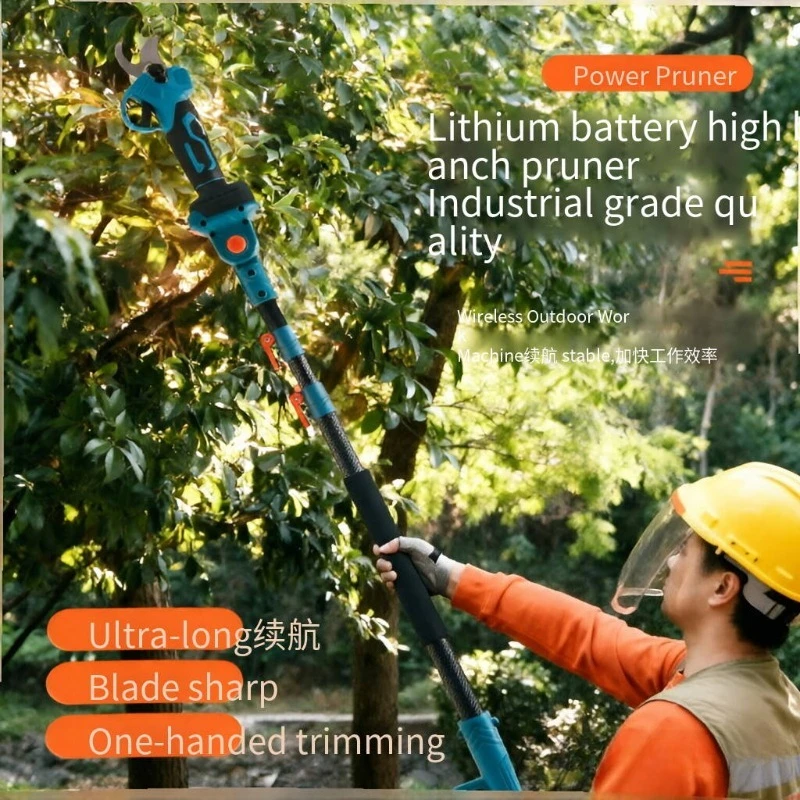 Electric Telescopic Rod for High Branches, Rechargeable Branch Pruning Tool