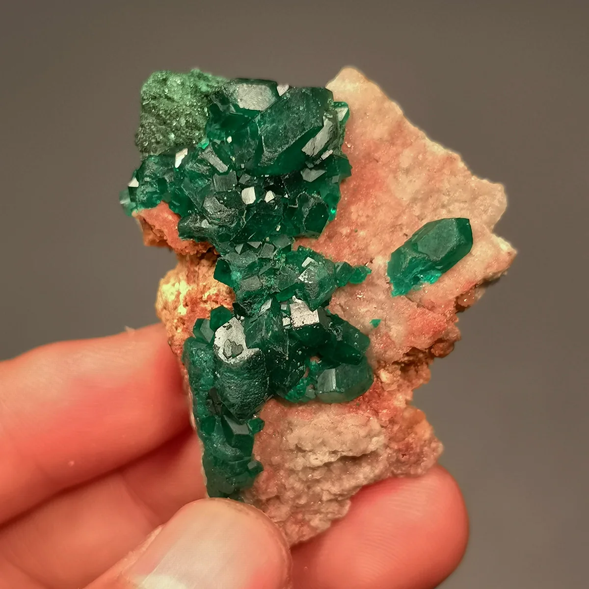 C5-1B 100% Natural Congo Dioptase Raw Stone Mineral Specimen Healing Crystal Gem Collection