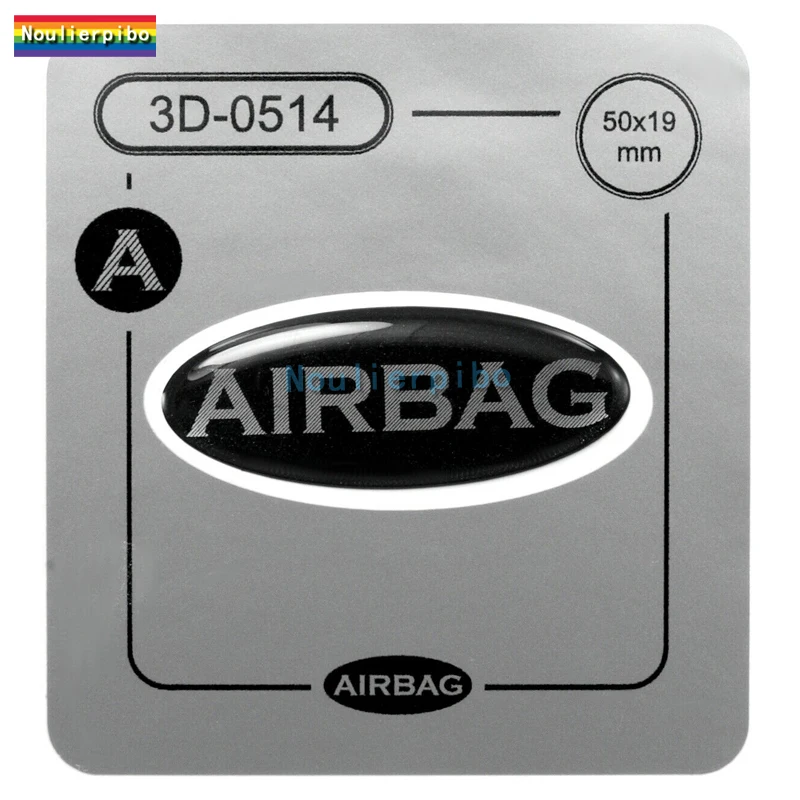 

3D Epoxy AIRBAG Dome Car Sticker Black Silver Gel Resin Badge Car Bumper Window Motorcycle Helmet Cell Phone Vinyl Decal