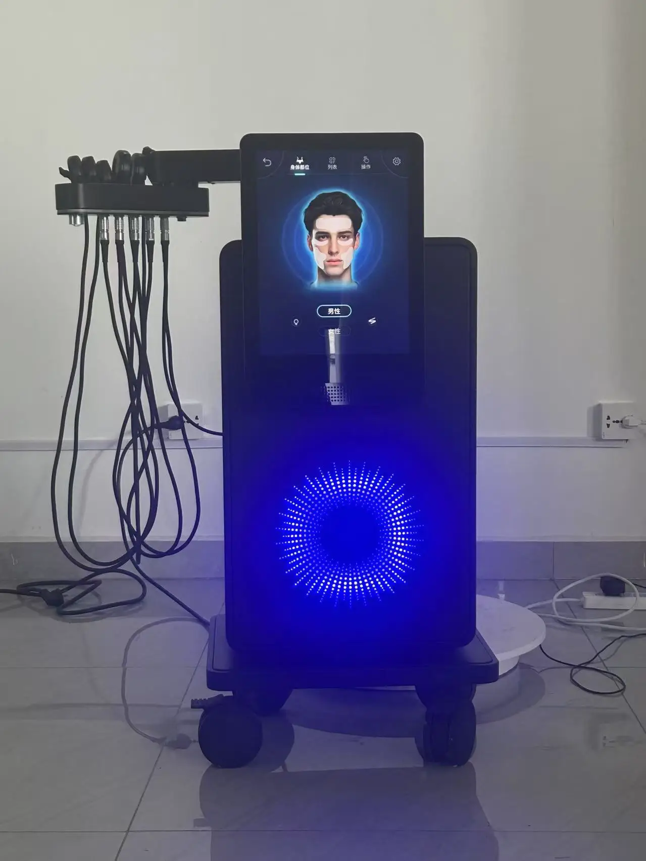 تجميل الوجه تجديد العلاج الكهربائي غير مؤلم شد الجلد شد الوجه المغناطيسي مكافحة الشيخوخة الرعاية المهنية جهاز #3