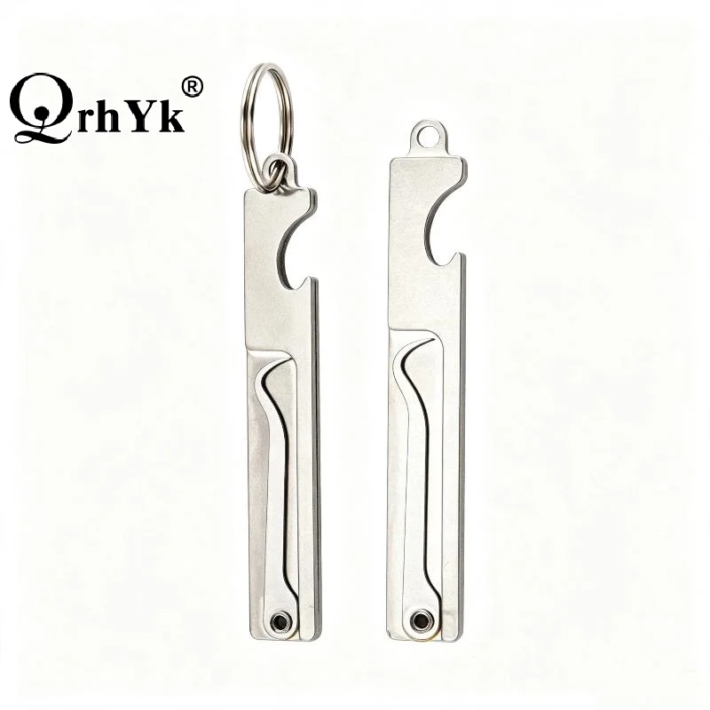 Stainless Steel Foldable Toothpick Cleaner With Solid Build Portable Keychain For Daily Teeth Care Travel Camping