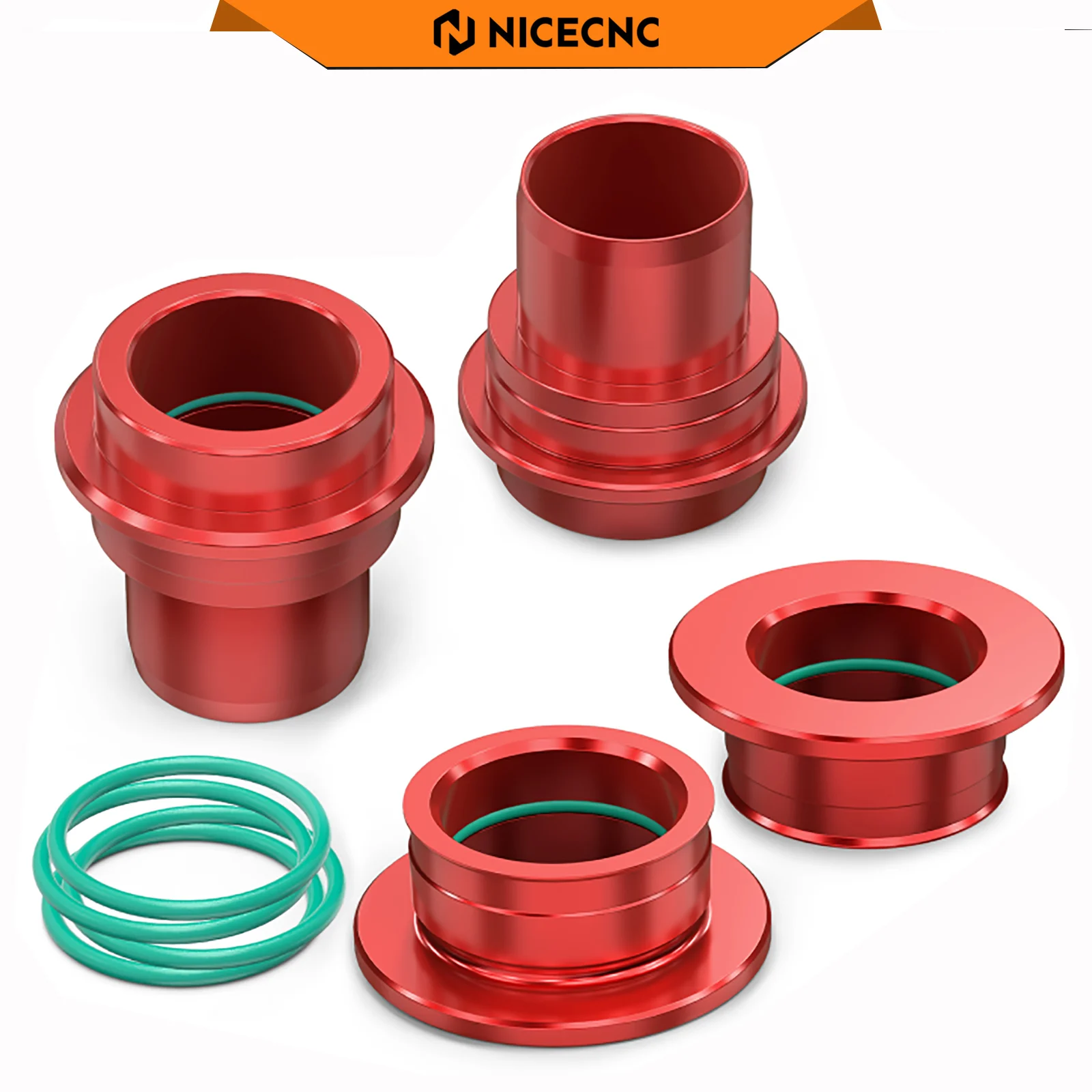 NICECNC Front Rear Wheel Spacers Hub Collars With O-rings For Stark Varg EX MX 2024-2025 Electrical Bike Parts 7075-T6 Aluminum