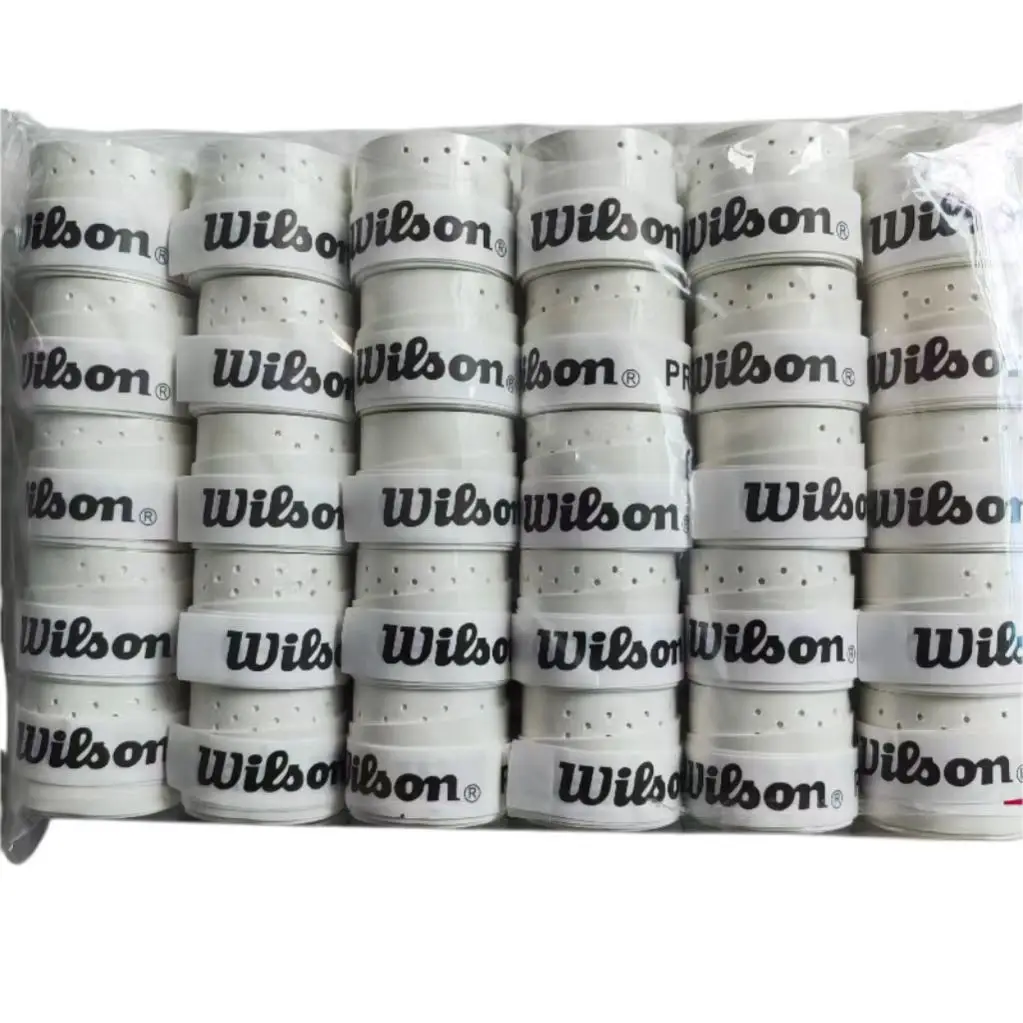 Wilson - 15 Unidades de Cinta de Agarre Antideslizante para Raqueta de Tenis y Pádel, Cinta de Repuesto para Entrenamiento al Aire Libre, Accesorios para Bádminton
