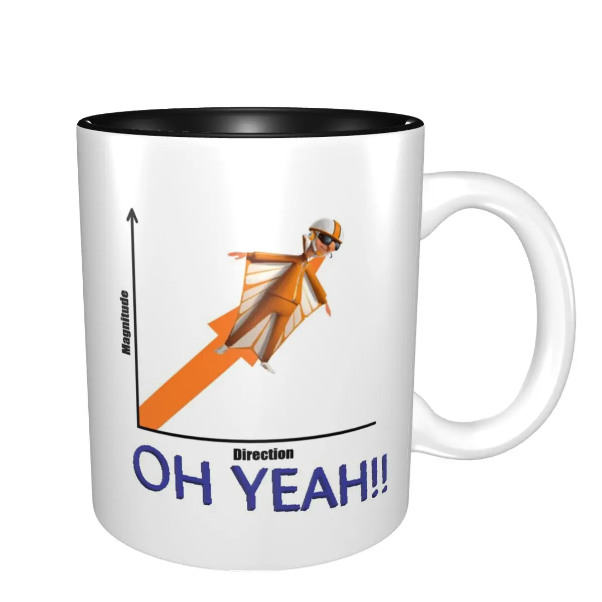 

Vector Direction Magnitude Design Mug Funny Ceramic Coffee Cups Tea Mugs Milk Cup Drinkware Gifts for Woman Man
