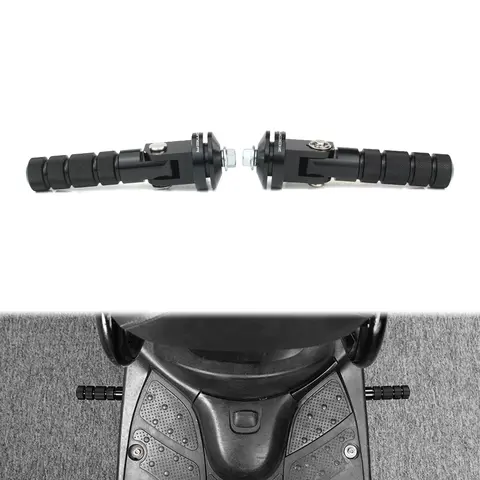 오토바이 CNC 접이식 발판 승객 발판 페달 후면 발 페그 세트 Ruckus / Zoomer NPS50 2003-2024 용 알루미늄 적합