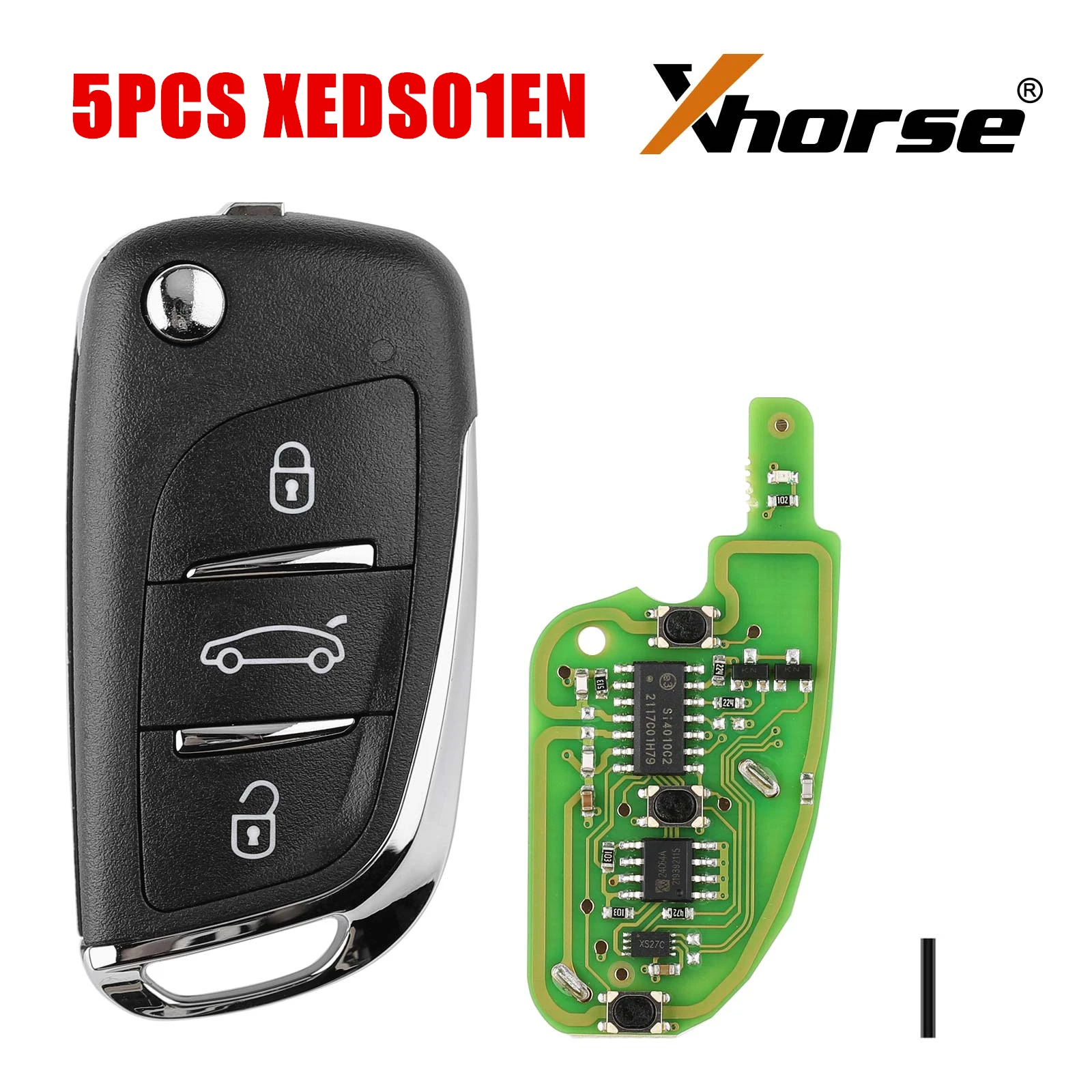 Xhorse XE Series Super Remote Key XEMQB1EN XEKF20EN XEFO01EN XEDS01EN XELEX0EN XEKF21EN English Version 5PCS/Lot