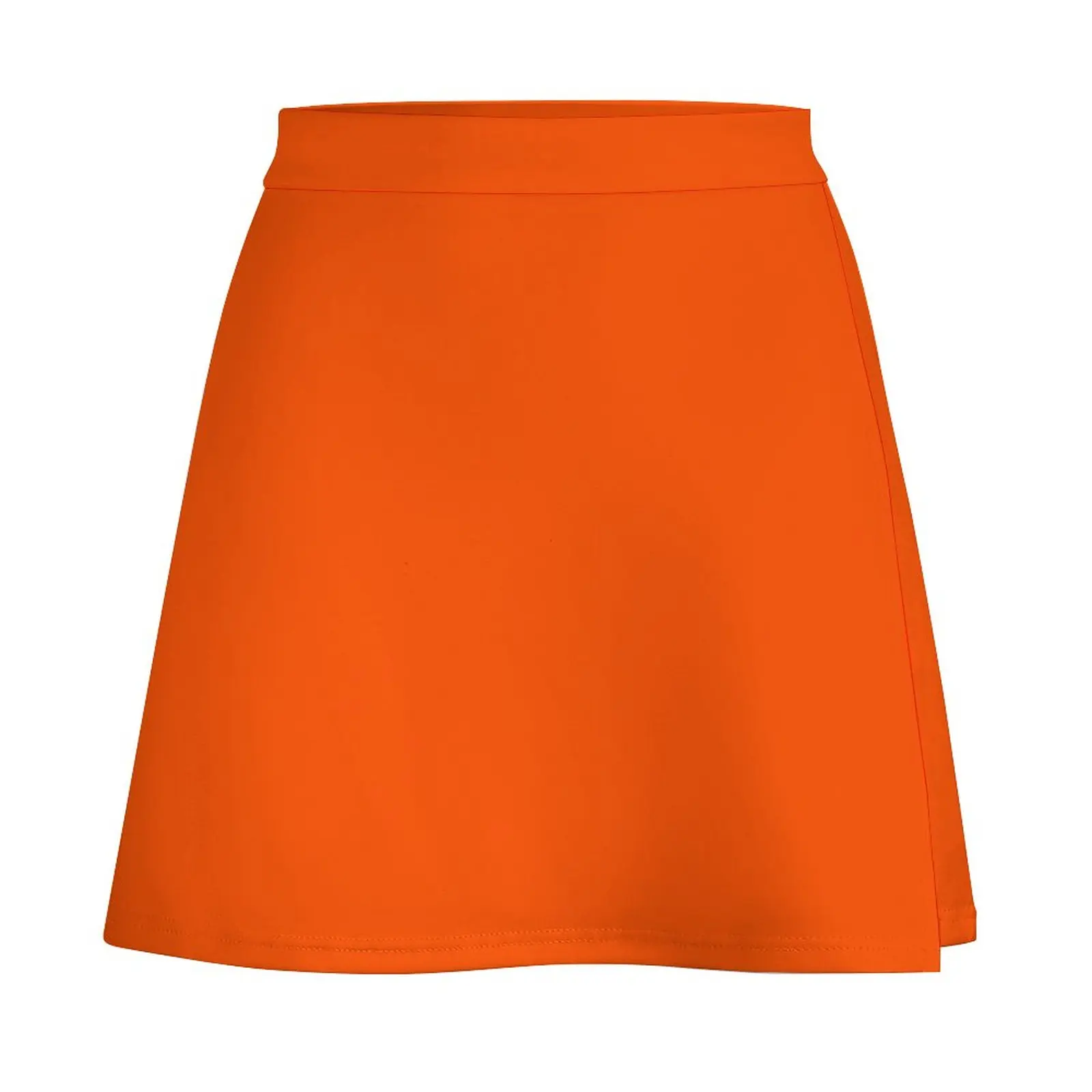 SOLID PLAIN INTERNATIONAL ORANGE -OVER 100 SHADES OF ORANGE ON OZCUSHIONS Mini Skirt Short women′s skirts Skort for women