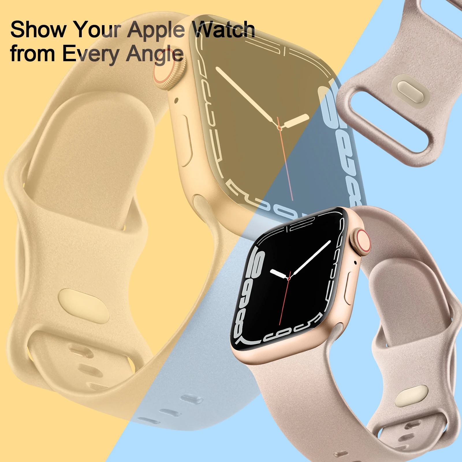 Soft TPU Band For Apple Watch Ultra 49mm 8 7 41mm 45mm Strap Bling Wristband For iWatch 6 5 4 3 2 1 SE 38mm 42mm 40mm 44mm Band