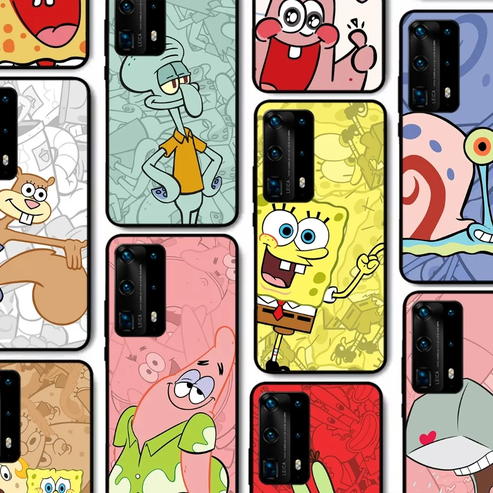 

Funny Cartoon S_SpongeBobS S_SquarePants Mousepad For Huawei P 8 9 10 20 30 40 50 Pro Lite Psmart Honor 10 lite 70 Mate 20lite