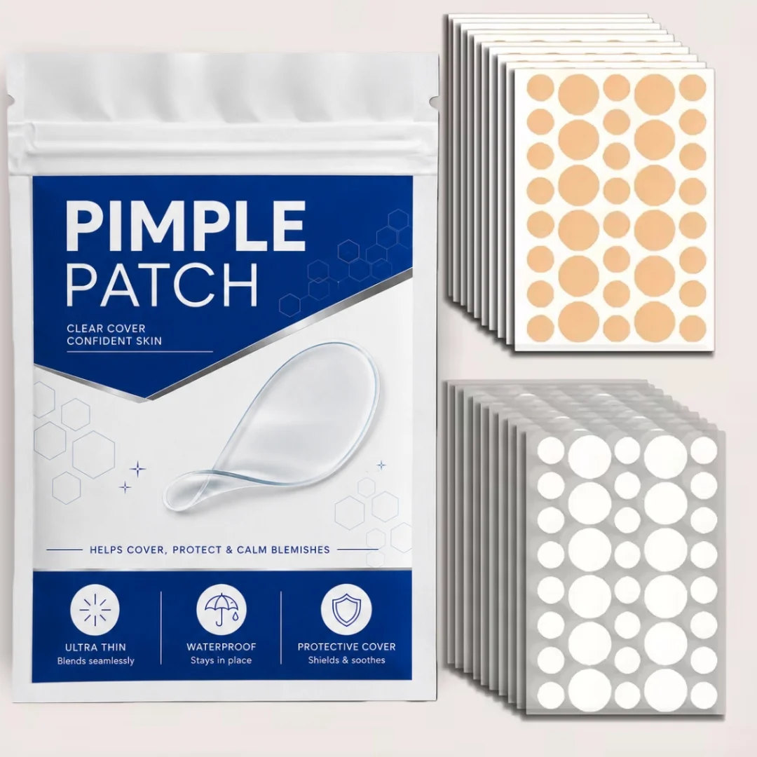 360/720Pcs Hydrocolloid Facial Concealer Patches, Nude & Clear 2 Shades, Invisible Blemish Cover Stickers, Day & Night Use