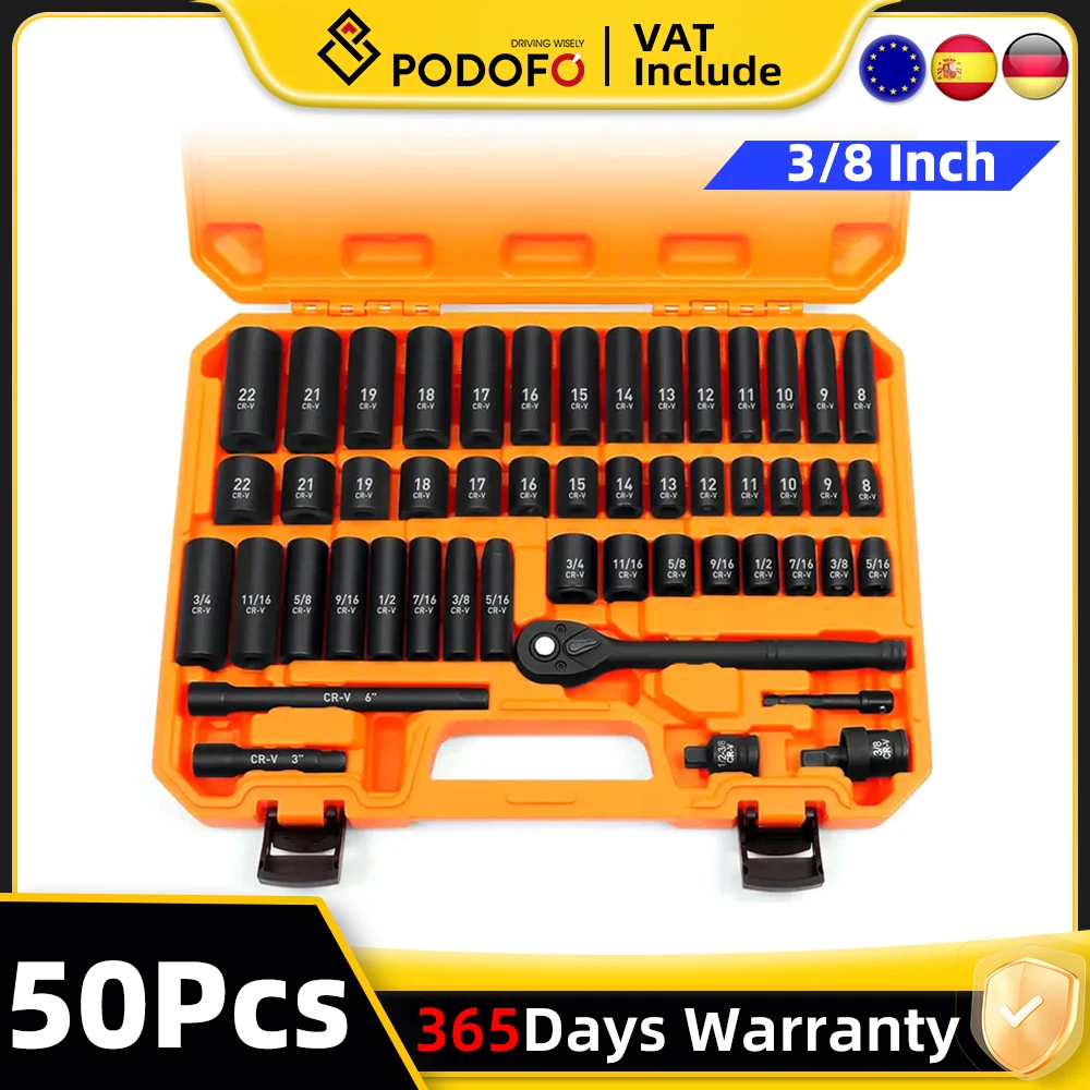 Metrica a 3/4 pollici Standard CR-V con adattatori maniglia a cricchetto 3/8 Drive 8-22mm SAE presa