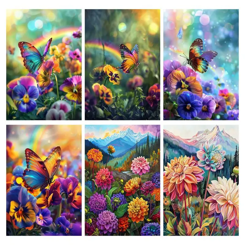 

RUOPOTY DIY Animal Diamond Painting Butterfly Full Round/Square Embroidery Mosaic Handmade Gift