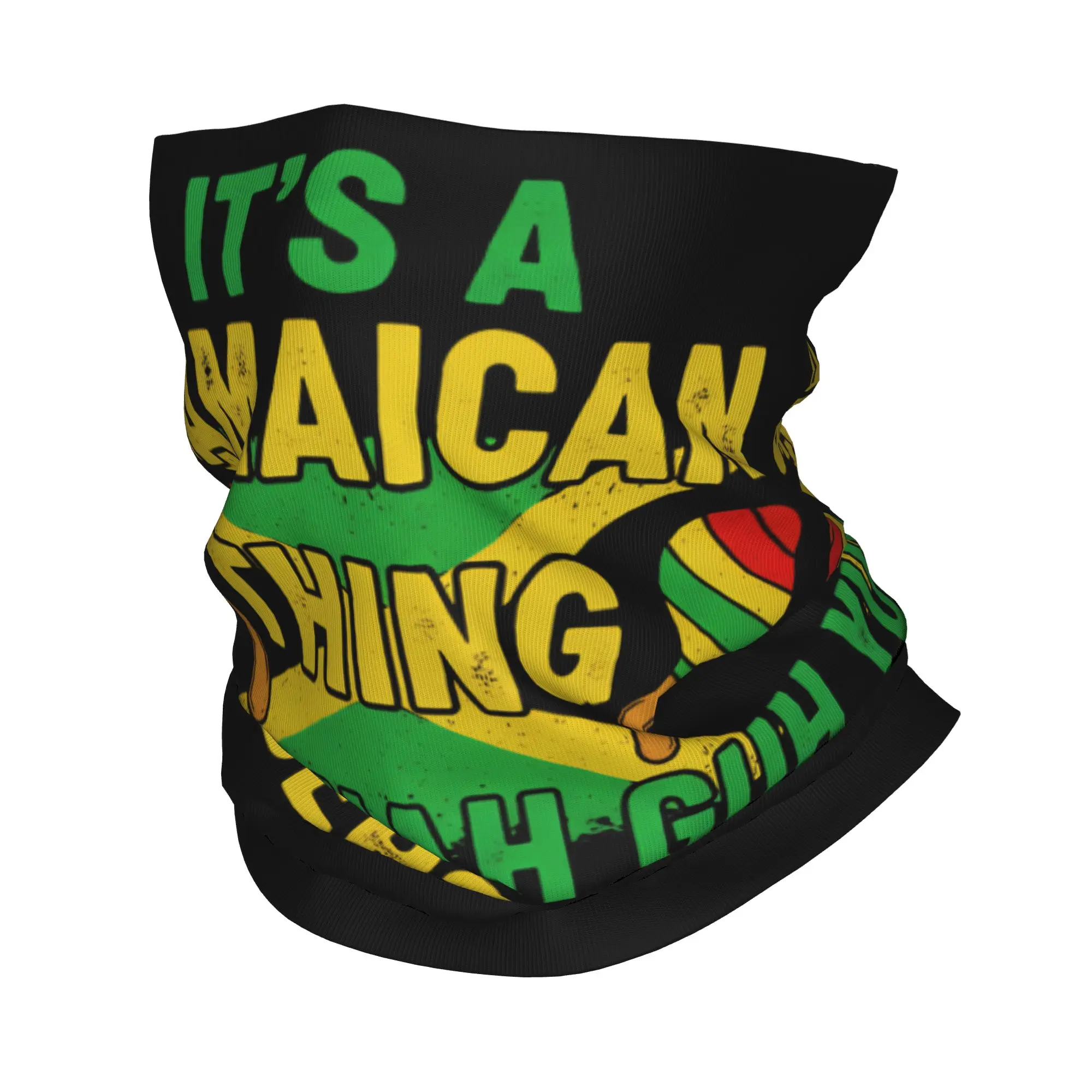 

Adult It's A Jamaican Understand Jamaican Bandana Merch Neck Gaiter Printed Magic Scarf Multifunctional Face Mask