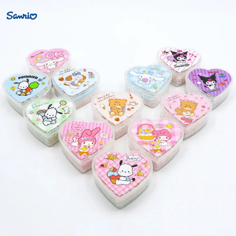 

16pcs Sanrio cartoon love box Pochacco mikko kuromi sticker notes sticker student study notes plan memo paper wholesale