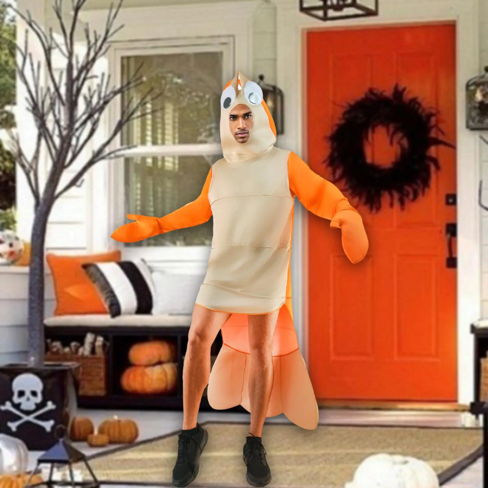 Disfraz de camarón decoración vestido elegante para fiesta temática hombres mujeres cumpleaños